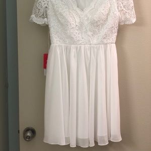 Special Occasion ivory dress. Brand new. Tags on. JJs House- size US 6.